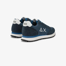 Carica l'immagine nel visualizzatore di Gallery, Sun68 Sneakers Uomo Tom in nylon e suede blu navy
