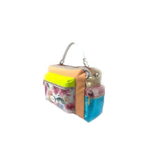 Carica l&#39;immagine nel visualizzatore di Gallery, MBRC Borsa a mano multicolore floreale multitasche in pelle C208
