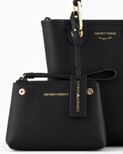 Carica l'immagine nel visualizzatore di Gallery, Emporio Armani Shopper verticale MyEA Bag stampa cervo nera
