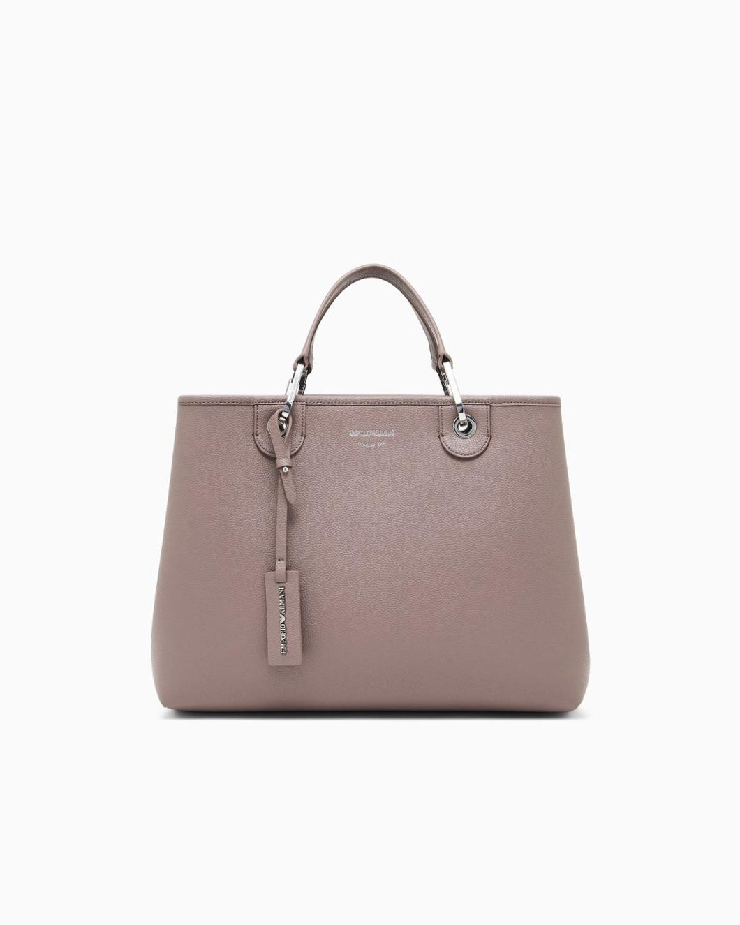 Emporio Armani Shopper MyEA Bag media stampa cervo tortora