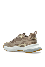 Carica l'immagine nel visualizzatore di Gallery, Emporio Armani Sneakers in mesh bronzo dettagli laminati e logo signature
