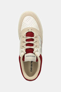 Emporio Armani Sneakers ricamo rosso