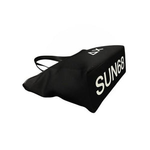Sun68 Shopping bag donna Jacqueline nera logo bianco