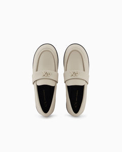 Armani Exchange mocassini donna beige bassi e leggeri