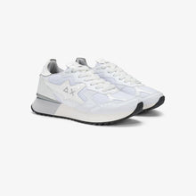 Carica l'immagine nel visualizzatore di Gallery, Sun68 Sneakers donna Stargirl Silver in mesh bianco
