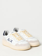 Carica l'immagine nel visualizzatore di Gallery, Sun68 Sneakers Uomo Big Basket Evo in pelle bianco/blu navy
