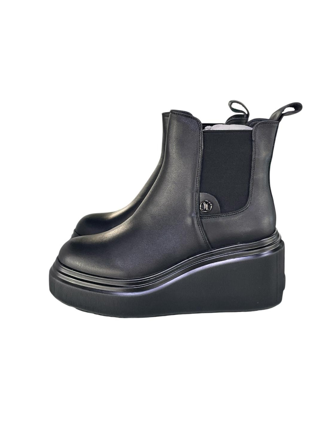 Janet&Janet tronchetto donna in pelle nero