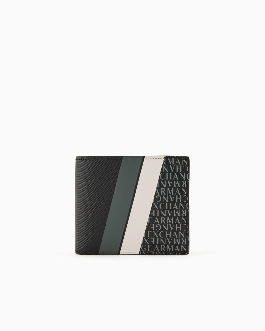 Armani exchange Portafoglio a libro con fasce colorate e stampa logo