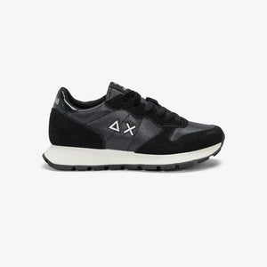 Sun68 Sneakers donna Ally Bright in nylon e suede nero