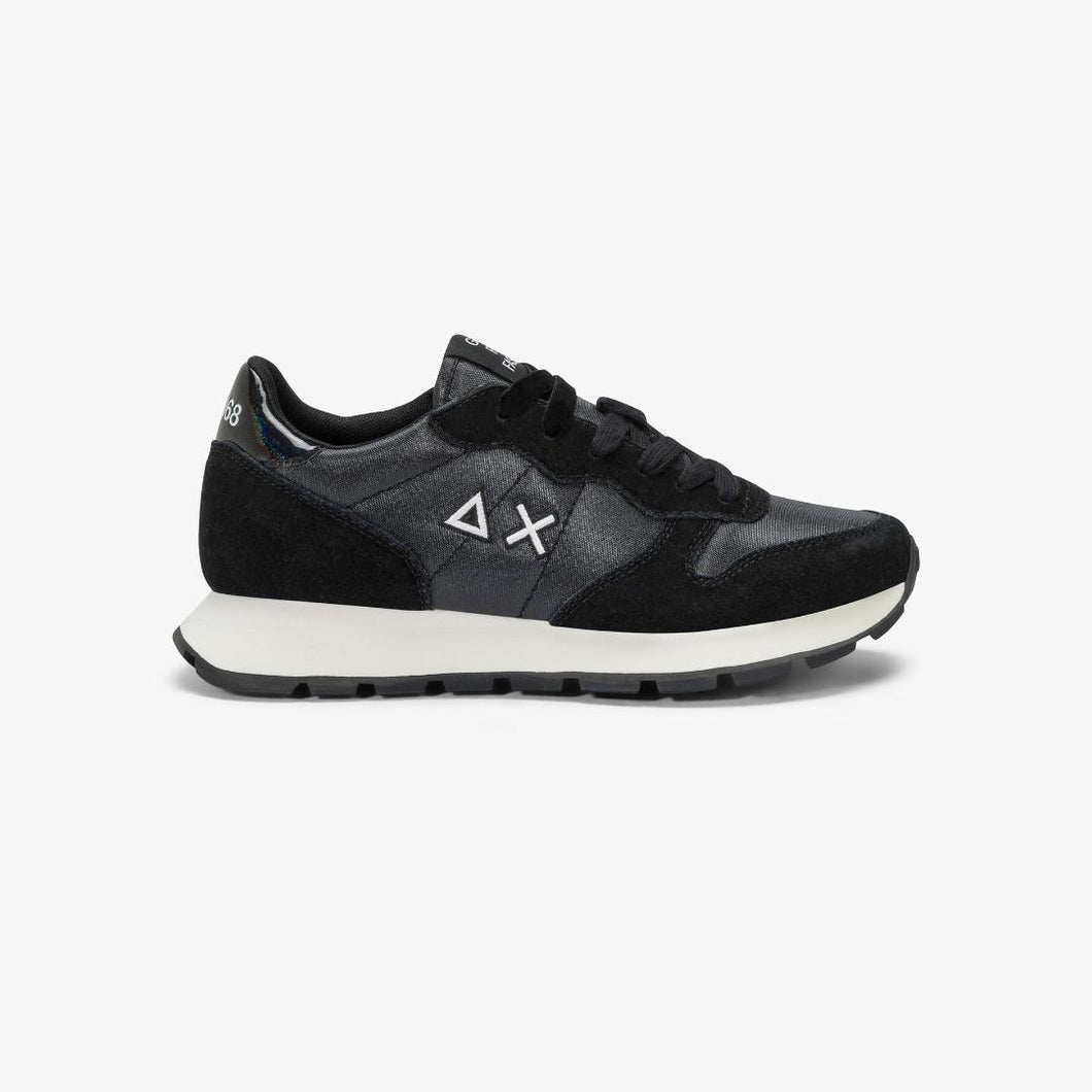 Sun68 Sneakers donna Ally Bright in nylon e suede nero