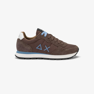 Sun68 Sneakers Uomo Tom solid marrone logo celeste