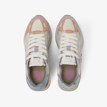 Carica l'immagine nel visualizzatore di Gallery, Sun68 Sneakers donna Stargirl Multicolor in suede e nylon bianco panna

