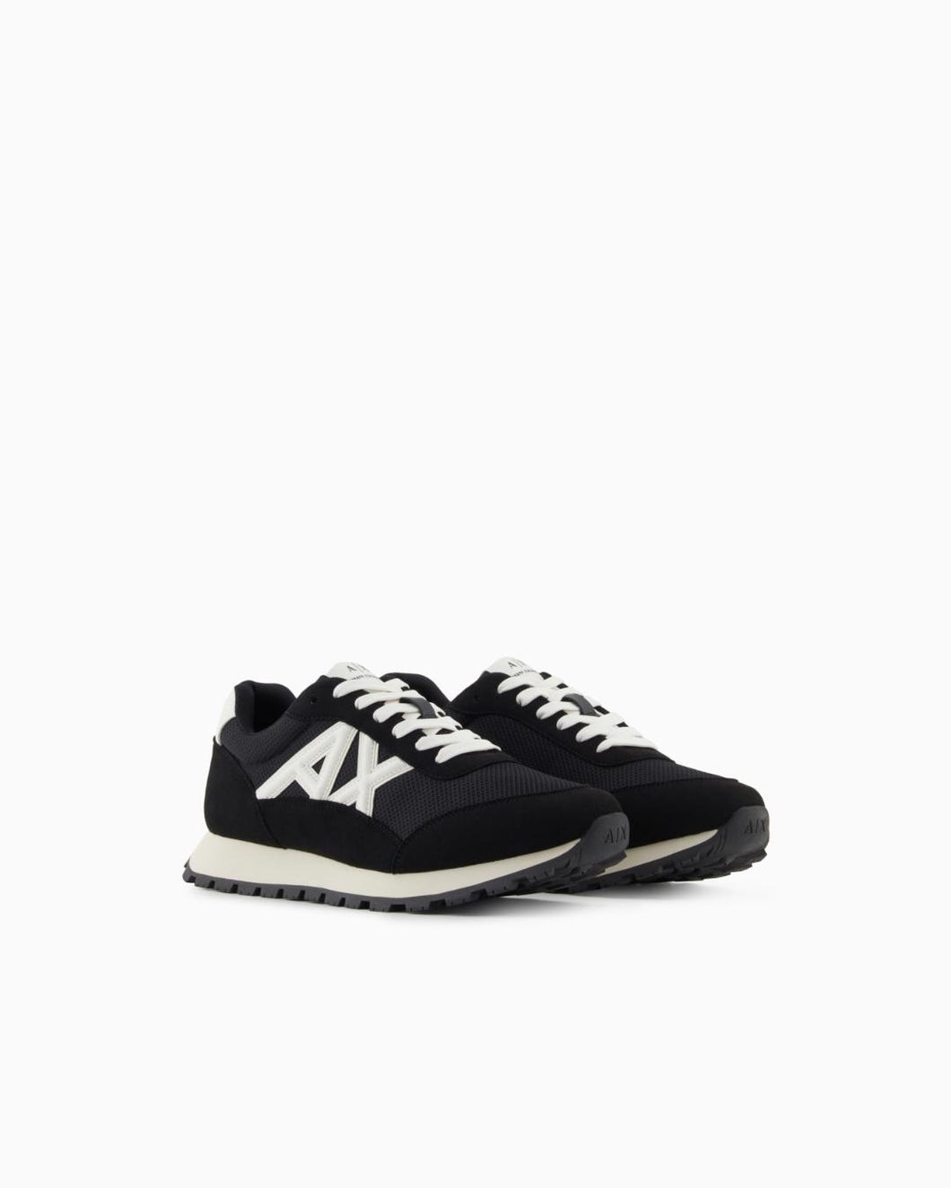 Armani Exchange Sneakers uomo nere logo bianco