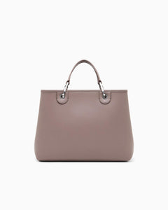 Emporio Armani Shopper MyEA Bag media stampa cervo tortora