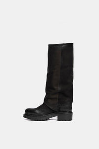 Metisse Stivali in pelle nabuk Biker neri
