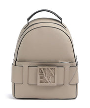 Carica l'immagine nel visualizzatore di Gallery, Armani Exchange zainetto sabbia donna liscio logo frontale
