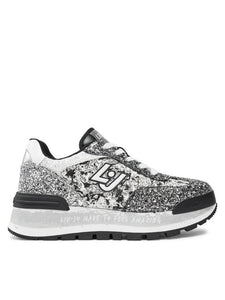 Liu Jo sneakers glitter black and silver