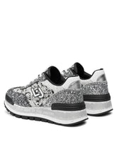 Carica l&#39;immagine nel visualizzatore di Gallery, Liu Jo sneakers glitter black and silver
