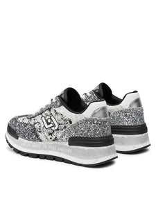 Liu Jo sneakers glitter black and silver