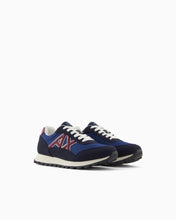Carica l&#39;immagine nel visualizzatore di Gallery, Armani Exchange Sneakers uomo blu logo rosso
