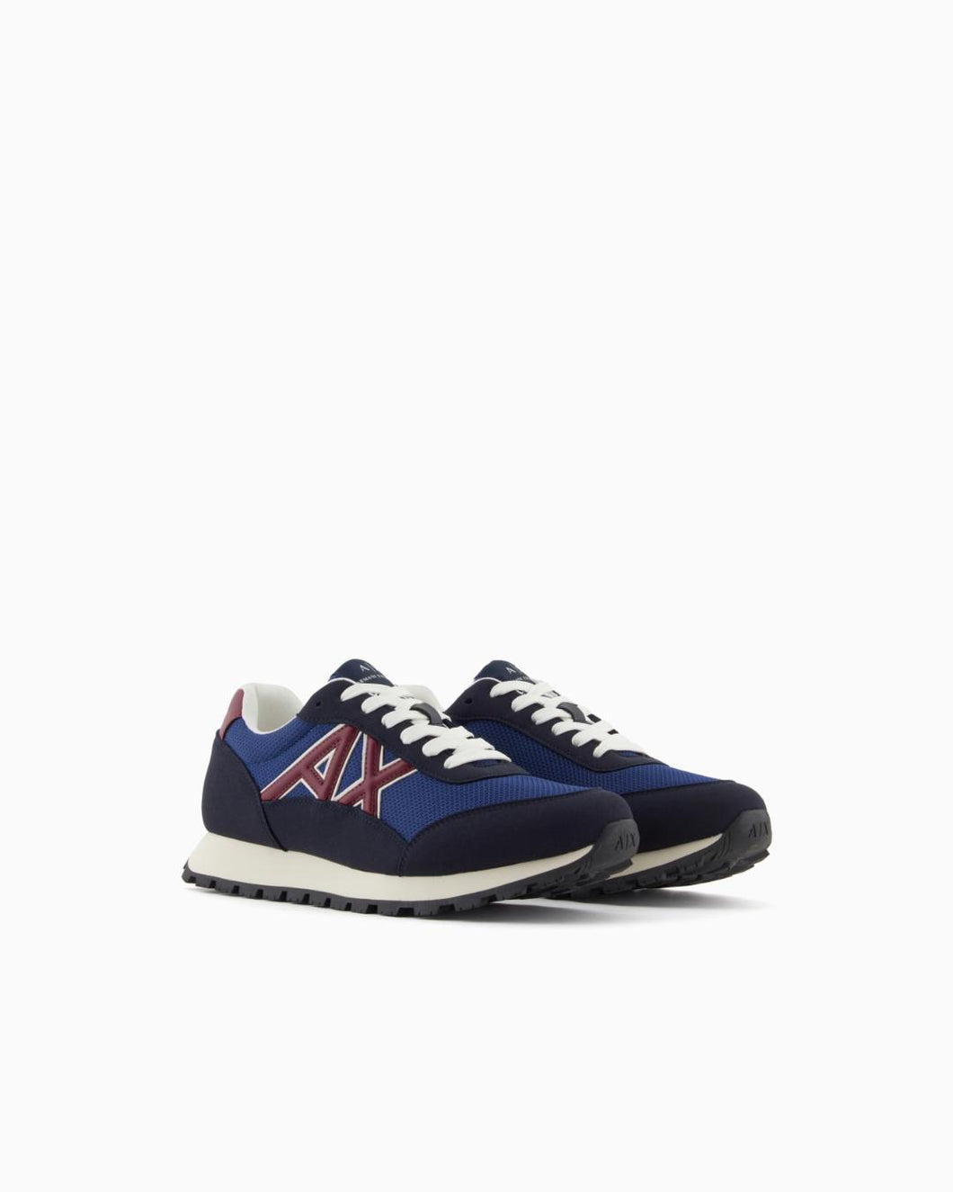 Armani Exchange Sneakers uomo blu logo rosso