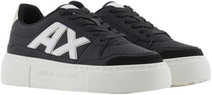 Armani Exchange Sneakers nere con logo bianco