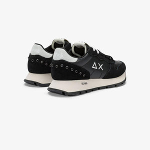 Sun68 Sneakers donna Ally Studs in similpelle e suede nero