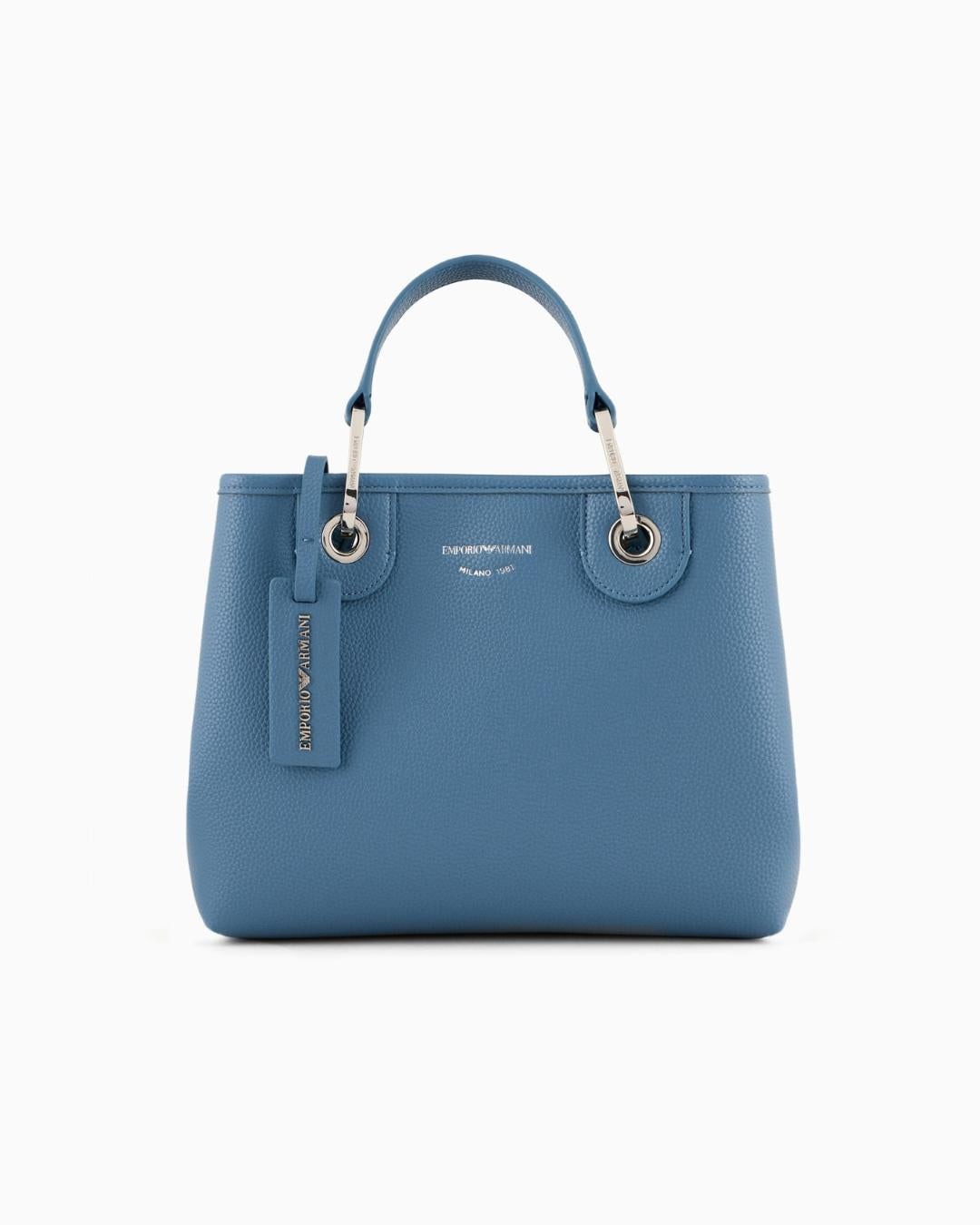 Emporio Armani Shopper piccola MyEA stampa cervo color denim – MiCo'