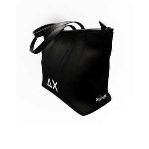Sun68 Shopping bag donna Jacqueline nera logo bianco