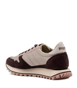 Blauer sneakers donna F5MILLEN03 bordeaux e tortora