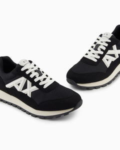 Armani Exchange Sneakers uomo nere logo bianco