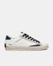 Carica l'immagine nel visualizzatore di Gallery, CRIME LONDON sneakers uomo Distressed bianche retro blu
