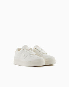Armani Exchange Sneakers donna bianche platform