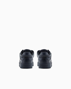 Emporio Armani Sneakers in pelle nere con maxi patch EA