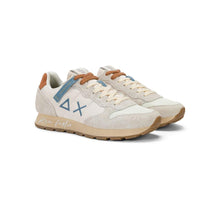 Carica l'immagine nel visualizzatore di Gallery, Sun68 Sneakers Uomo Tom Vintage in nylon e suede bianco panna
