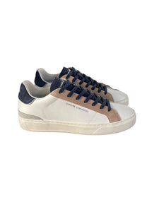 CRIME LONDON sneakers uomo Blade dark knight bianche/blu/beige