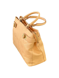 MBRC Borsa grande donna a mano con tracolla albicocca in pelle C372
