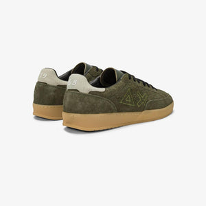 Sun68 Sneakers Uomo California Sun in suede verde