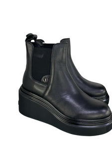 Janet&Janet tronchetto donna in pelle nero