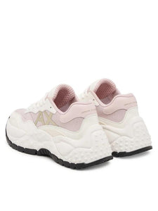 Armani Exchange Sneakers donna chunky rosa e bianche