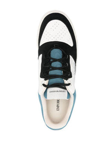 Emporio Armani Sneakers ricamo turchese