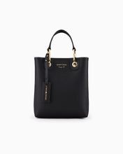 Carica l'immagine nel visualizzatore di Gallery, Emporio Armani Shopper verticale MyEA Bag stampa cervo nera
