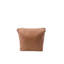 Carica l'immagine nel visualizzatore di Gallery, MBRC Borsa a Tracolla Donna in Pelle Camel con Catena Oro
