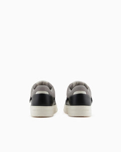 Emporio Armani Sneakers in pelle e mesh con dettagli a contrasto