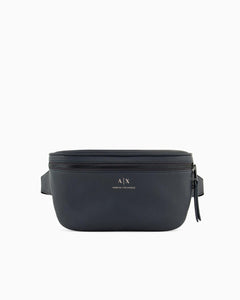 Armani Exchange marsupio blu con logo