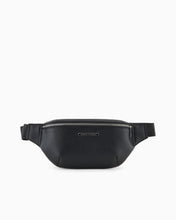 Carica l'immagine nel visualizzatore di Gallery, Armani exchange marsupio uomo nero placca logo
