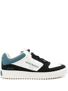 Emporio Armani Sneakers ricamo turchese