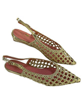 Carica l'immagine nel visualizzatore di Gallery, Braccialini slingback donna traforate oro
