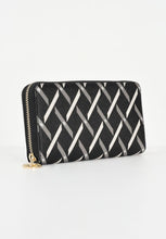Carica l'immagine nel visualizzatore di Gallery, Armani Exchange portafoglio donna nero logo all over verde\bianco
