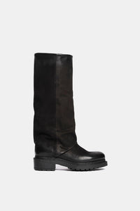 Metisse Stivali in pelle nabuk Biker neri